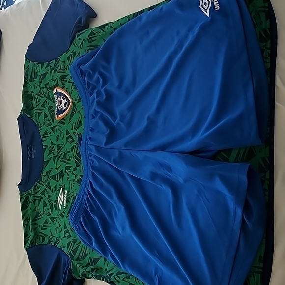 REPUBLIC OF IRELAND SOCCER KIT (2022/2023) XXL SHIRT & LARGE/XL FIT SHORTS - Picture 4 of 12